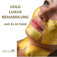 Goldbehandlung, Luxus-Kosmetik-Behandlung, Gold-Lifting